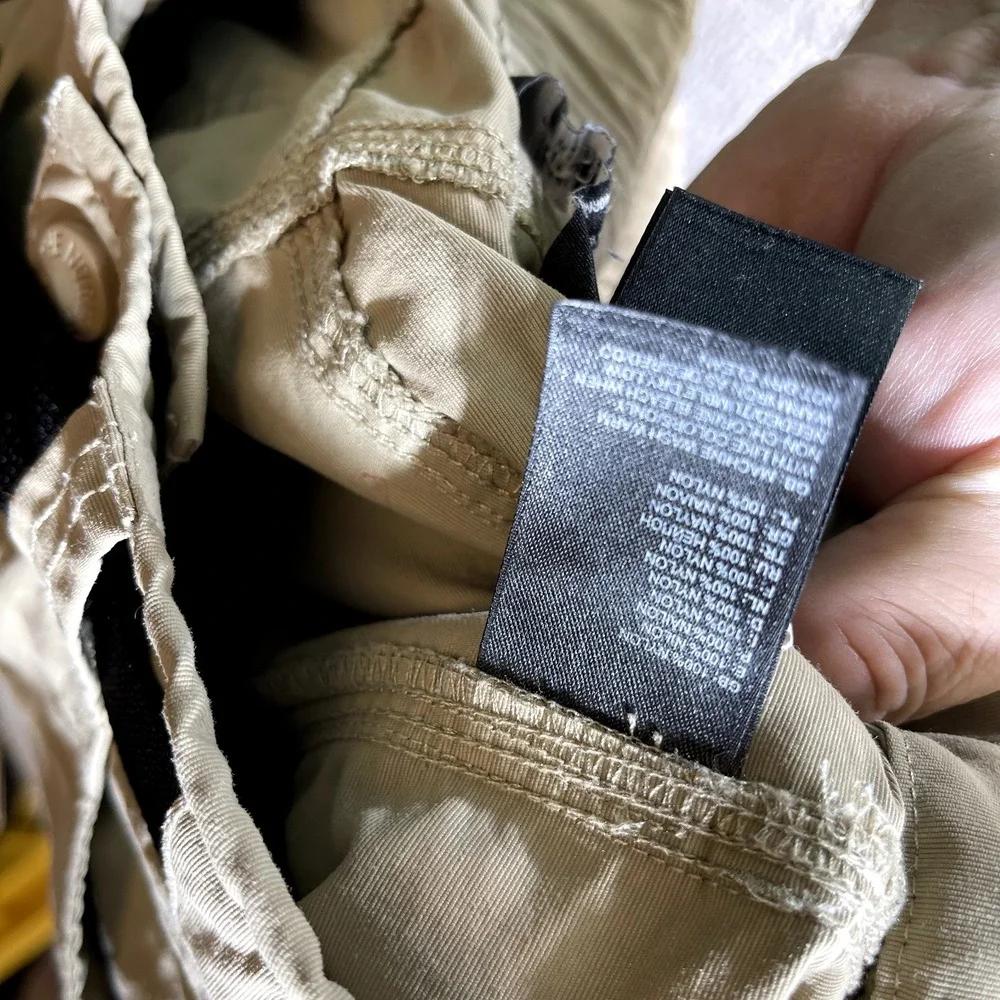 The North Face Cargo Shorts Size‎ 30 Mens Tan Belted Hiking Outdoors